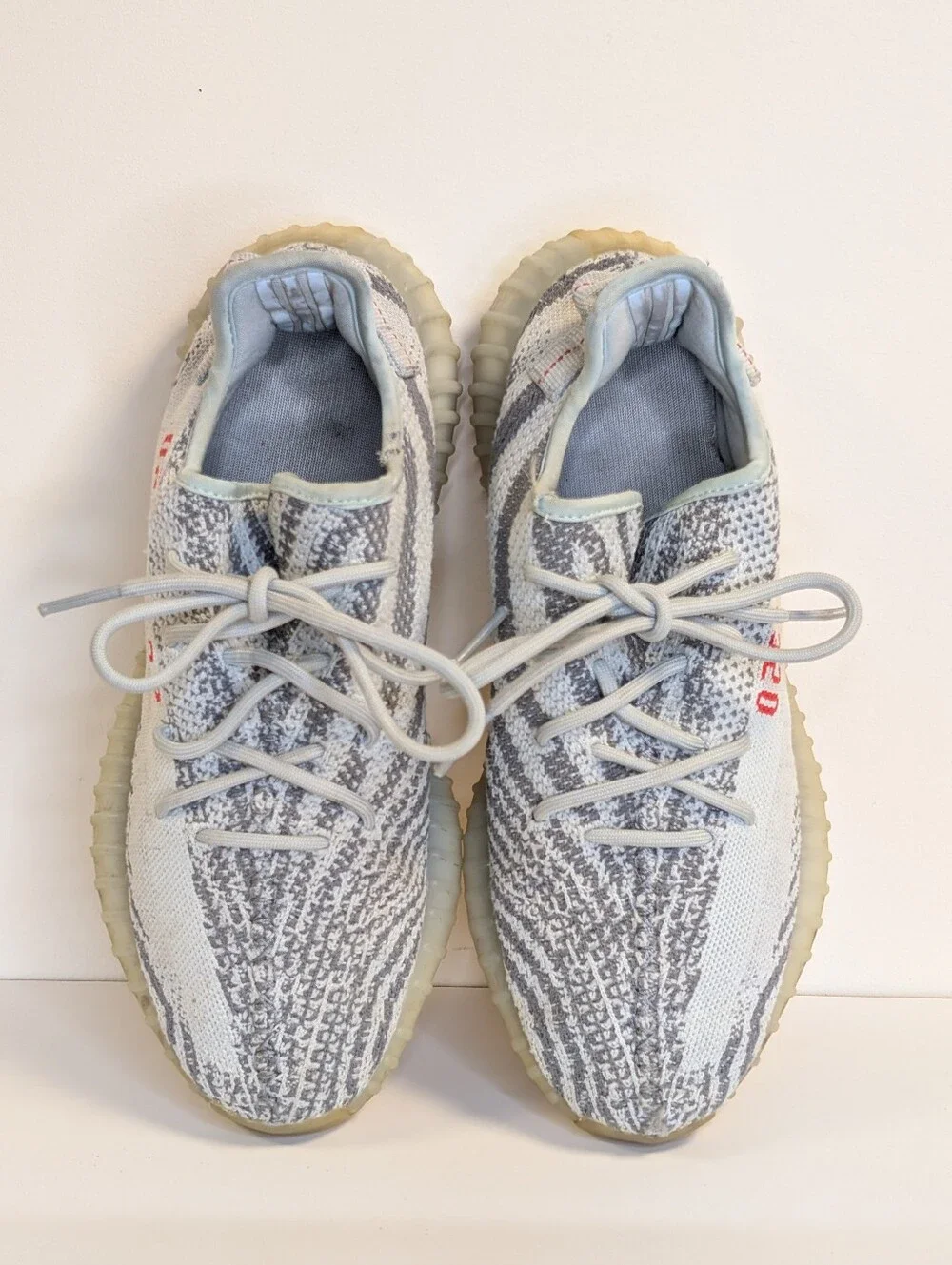 Adidas Yeezy Boost 350 V2 Blue Tint Sneakers Men’s 11 Gray White B37571